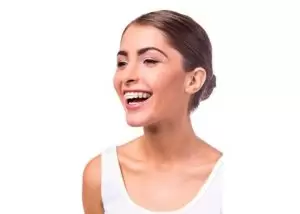 Woman with braces